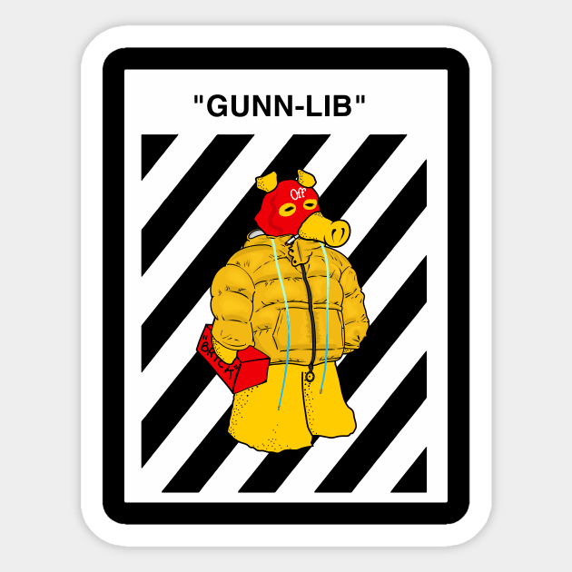 Gunn-Lib Sticker by Ethnyx